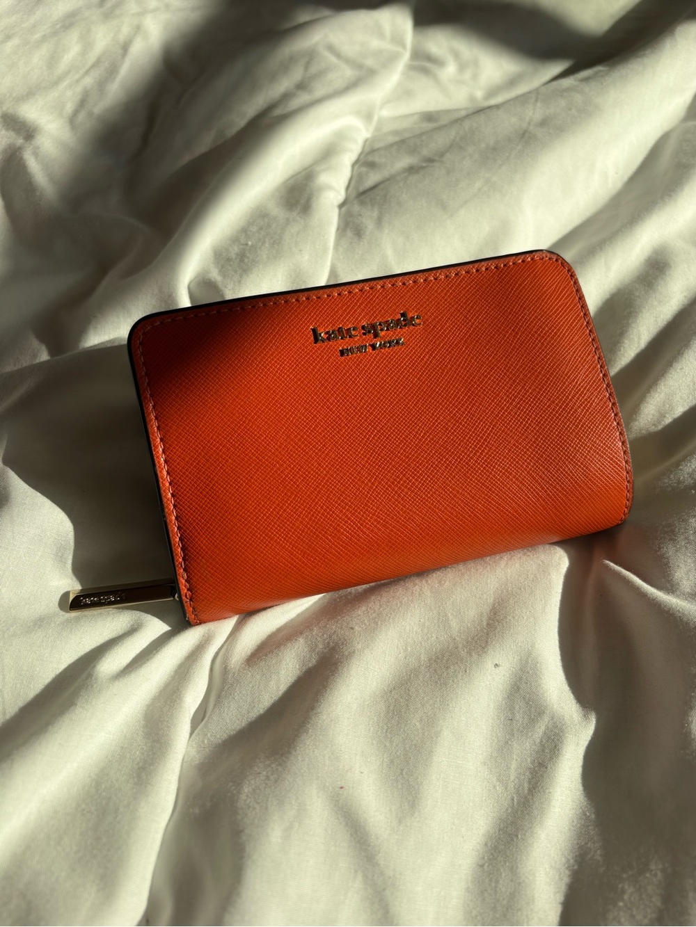 kate spade New York Orange Zip Wallet
